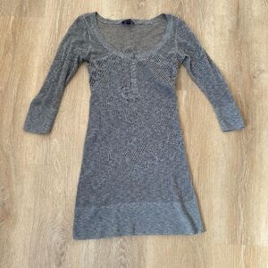 Lace Fillet Crochet American Eagle Mini Dress